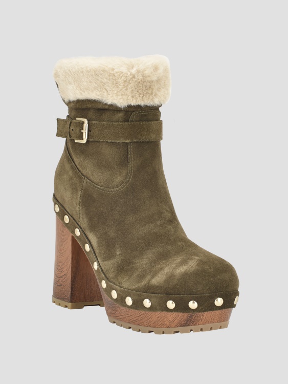 среднозелени ботуши 310 Guess Damina с подплата от изкуствена кожа