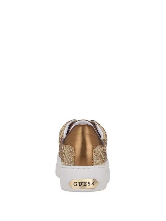 Gelsen Rhinestone лого ниски маратонки Guess бронз