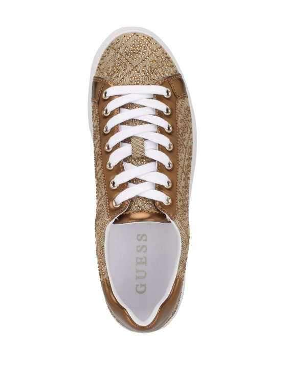 Gelsen Rhinestone лого ниски маратонки Guess бронз