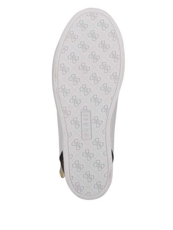бели маратонки на клин с лого Figz Guess