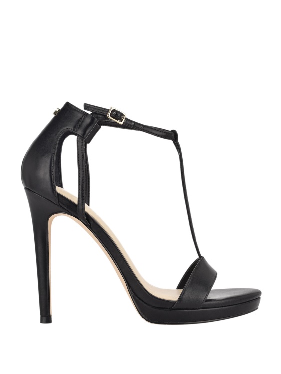 черни обувки Guess Tecru T-strap Stilettos