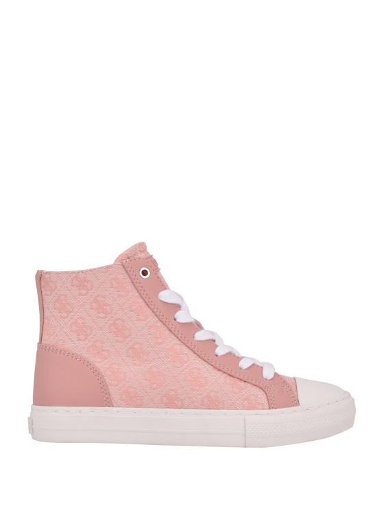 светлорозови високи маратонки с лого 680 Guess Power