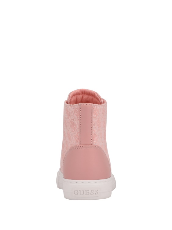 светлорозови високи маратонки с лого 680 Guess Power