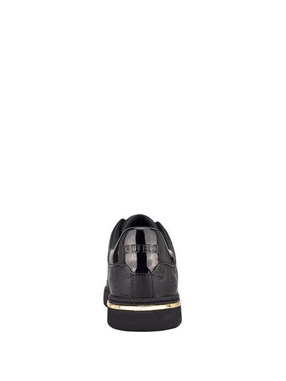 Guess Rollin ниски кецове с вдлъбнато релефно означение черни мулти