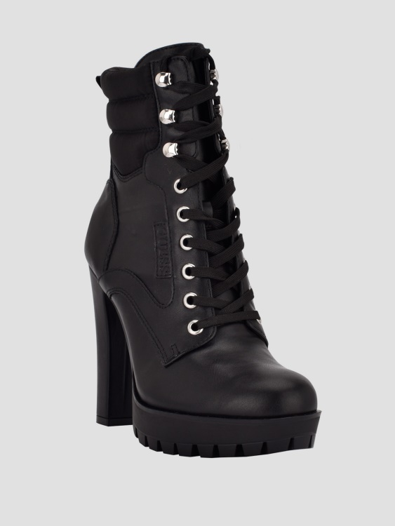 ботуши Talore Lug Sole с връзки Guess Black 001