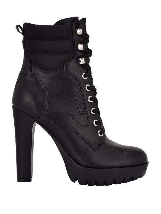 ботуши Talore Lug Sole с връзки Guess Black 001