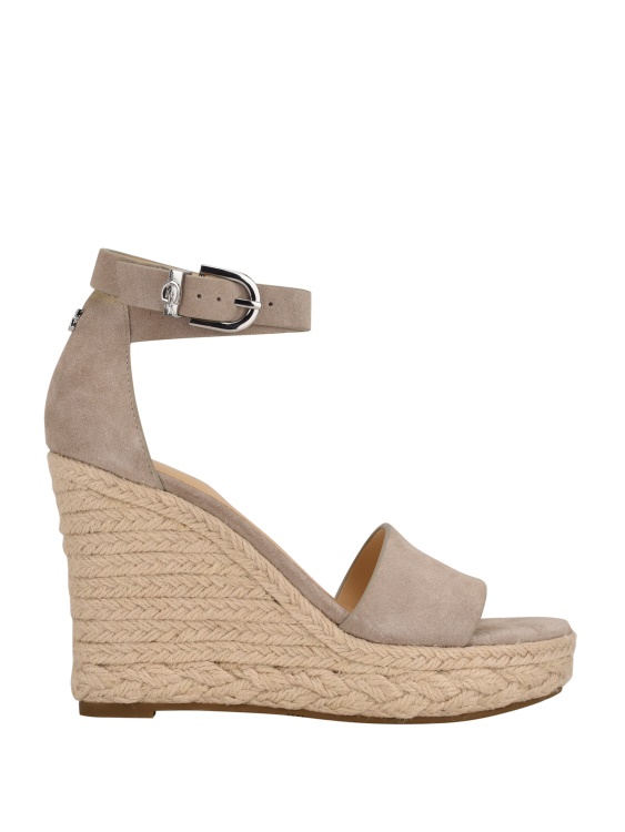 скрити велурени еспадрили клинове Guess Taupe
