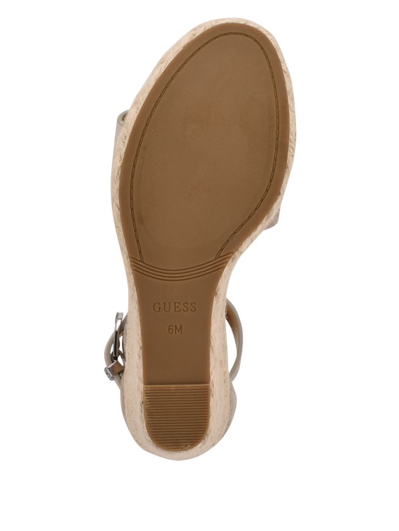 скрити велурени еспадрили клинове Guess Taupe