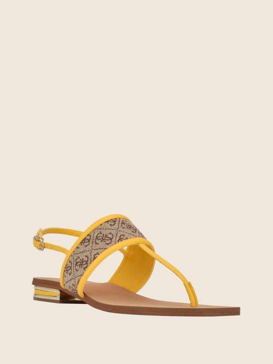 Guess леки естествени сандали с каишки с лого 110 Cadyna