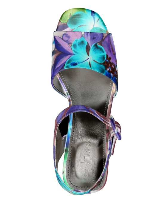 клинове на платформа Carisa с флорални мотиви и Leopard Guess средно естествени