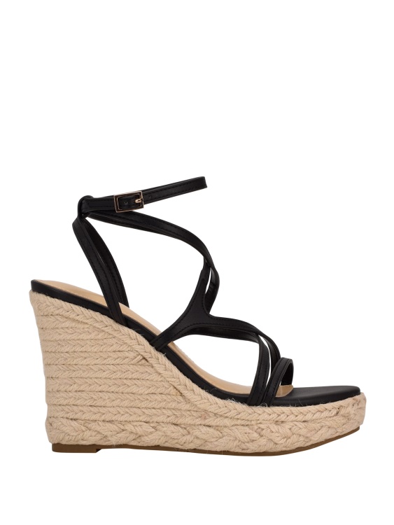 черни хирани еспадрили клинове Guess