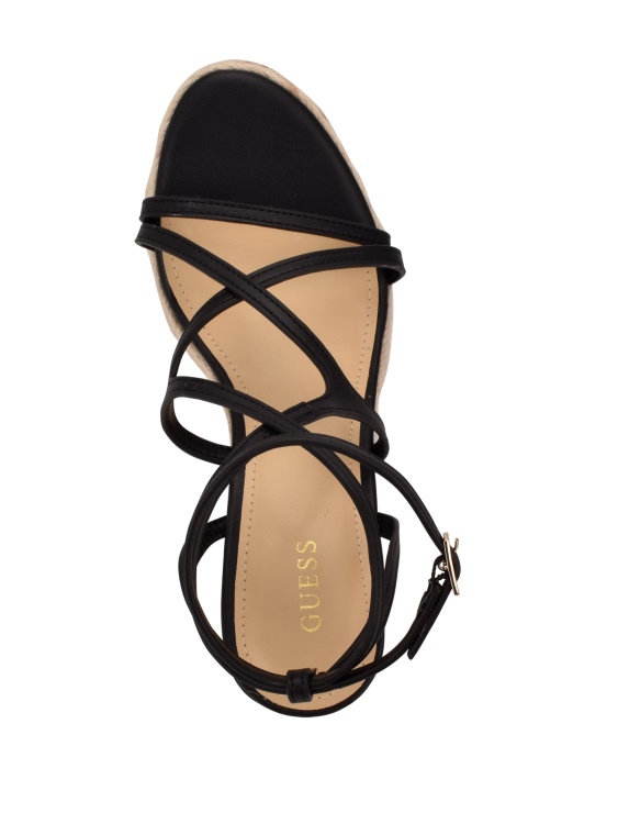 черни хирани еспадрили клинове Guess