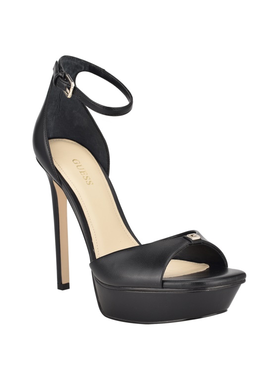 Guess черни сандали стилет на платформа Ellsyn