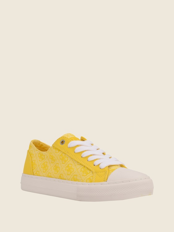 ниски маратонки с лого Passit Guess жълто