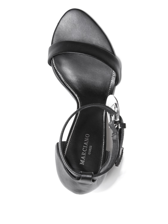 джет черен сандал с катарама Guess Elin