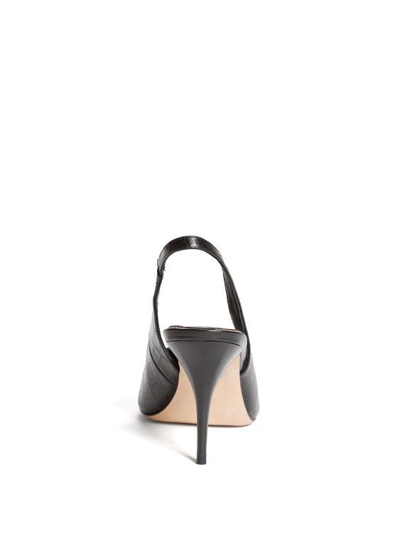 Juna крокодилска прашка отзад на петата, черен цвят Guess