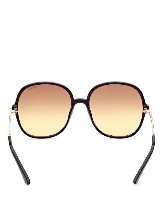 големи кръгли слънчеви очила Guess Black