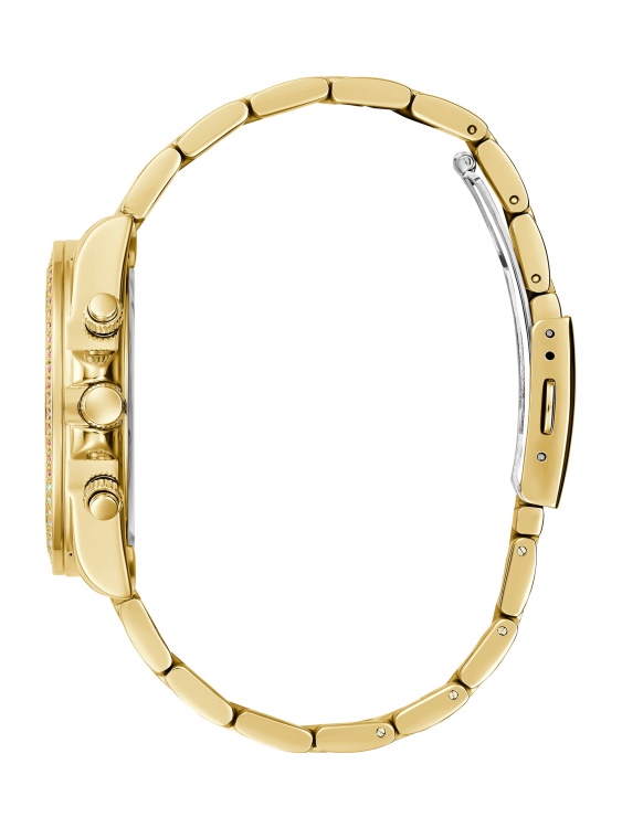 многофункционален часовник със златни тонове и дъга Gold Guess