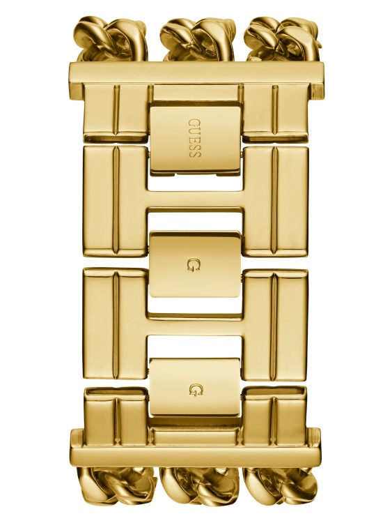 аналогов златист часовник с верижка Guess Gold