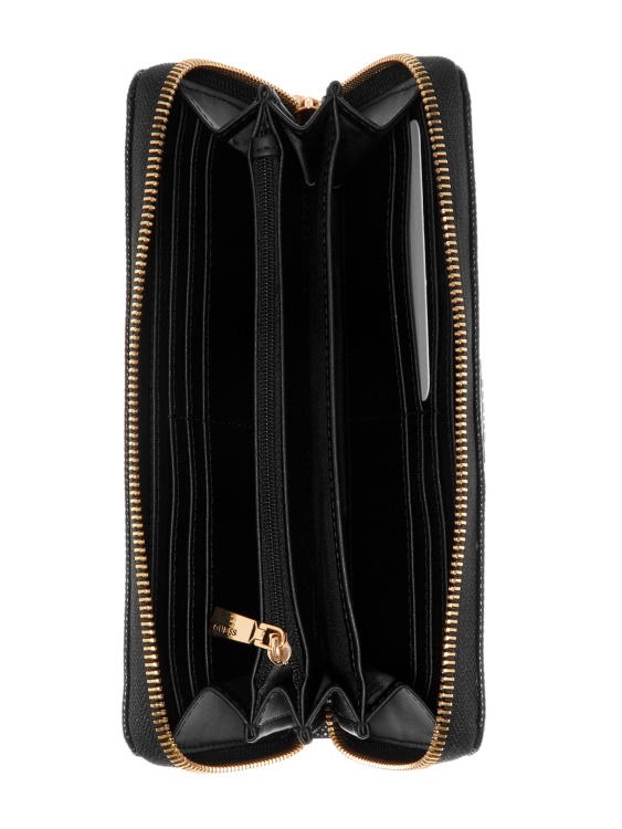 Black Laurel голям портфейл с цип Guess