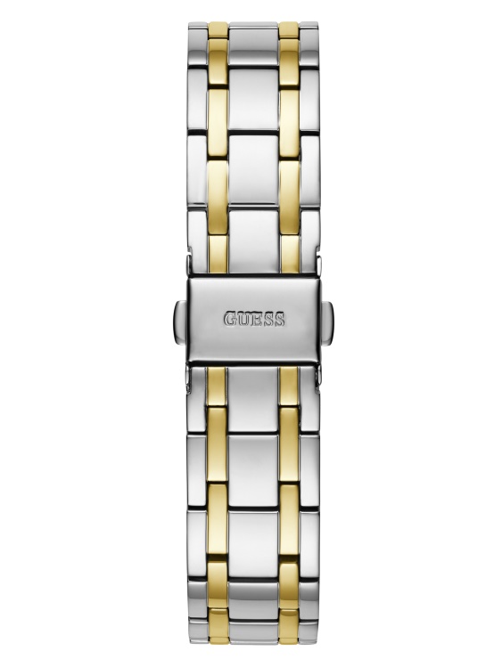 сребрен/златен двуцветен аналогов часовник Guess