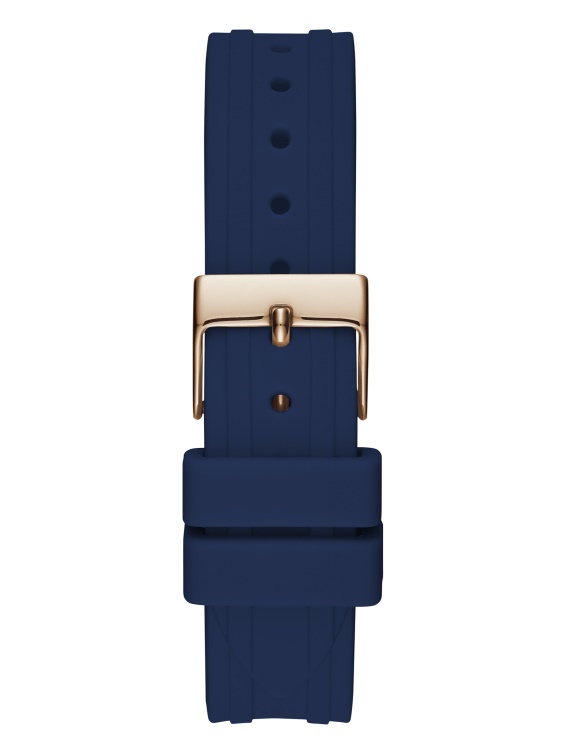 много син силиконов аналогов часовник Guess
