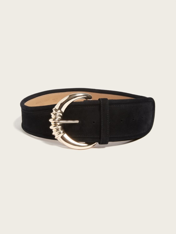 велурен колан за талия Guess Jet Black
