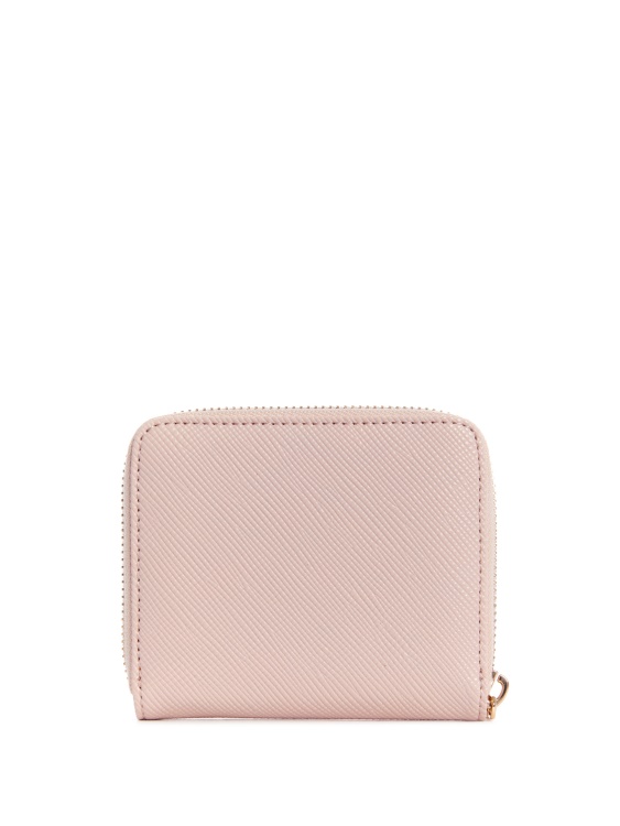 лавров малък портфейл с цип Guess светла роза