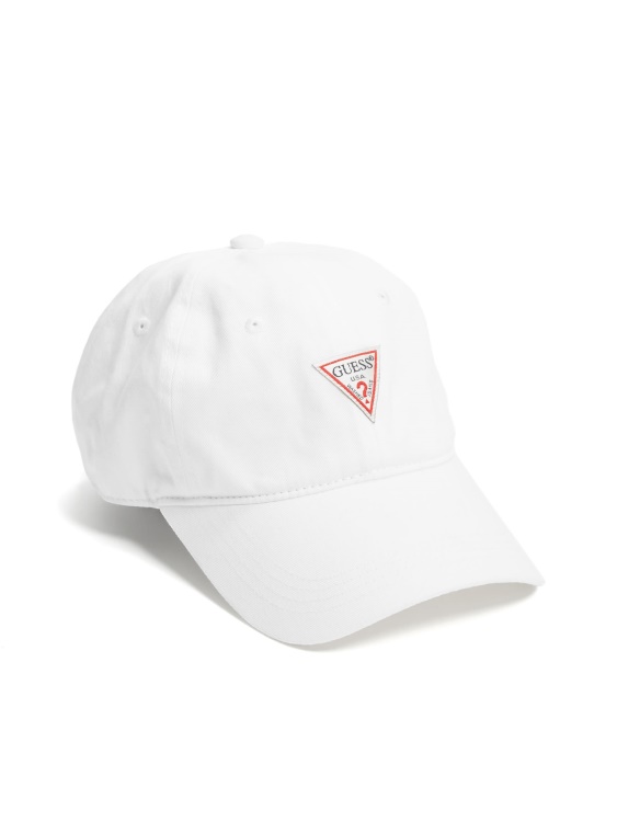 лого на Guess бейзболна шапка бяла