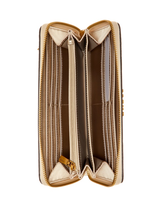 бежов преливник Guess Abey голям портфейл с цип