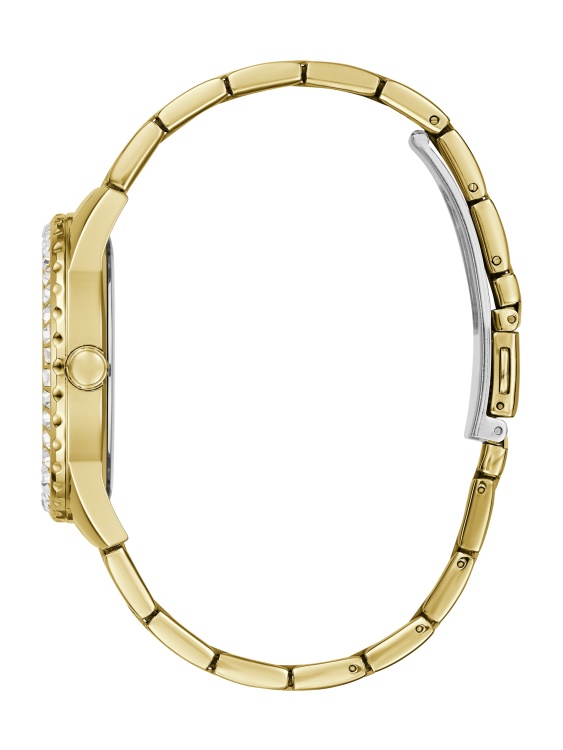 аналогов часовник Guess Multi черен и златен тон