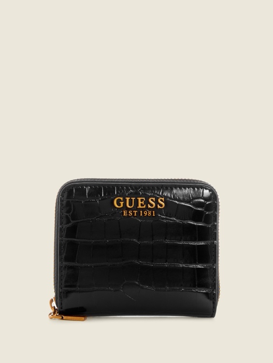 Black Laurel малък портфейл с цип Guess
