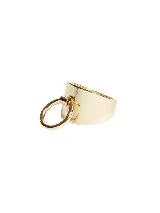 Gold Guess 14k позлатен превключващ пръстен - размер 7
