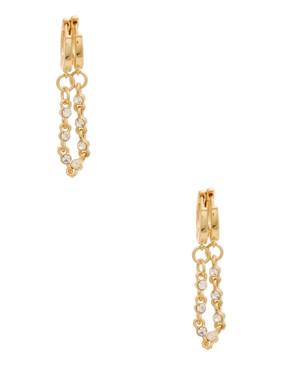 14-каратова позлатена обръч с двоен обръч за прегръдка Guess Gold