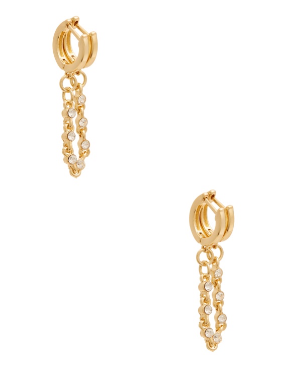 14-каратова позлатена обръч с двоен обръч за прегръдка Guess Gold