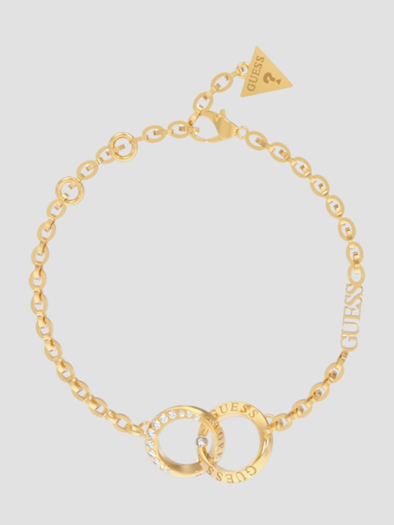 жълто злато Guess Gold-tone Forever Link гривна