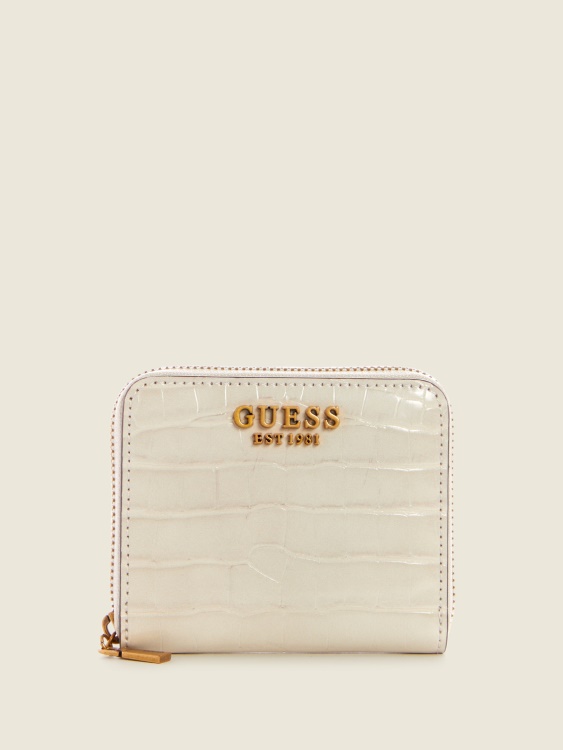 Guess лавров малък портфейл с цип Brun/egyptian Brown