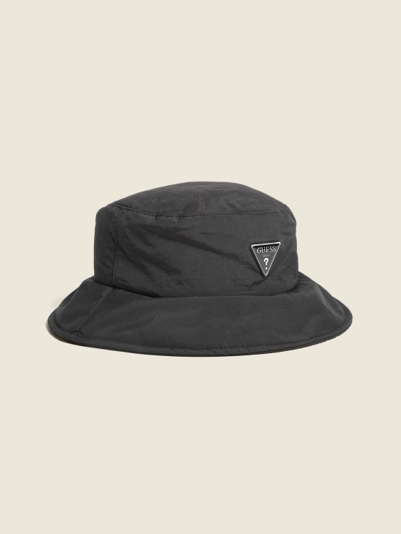Guess Puffer Bucket шапка черна