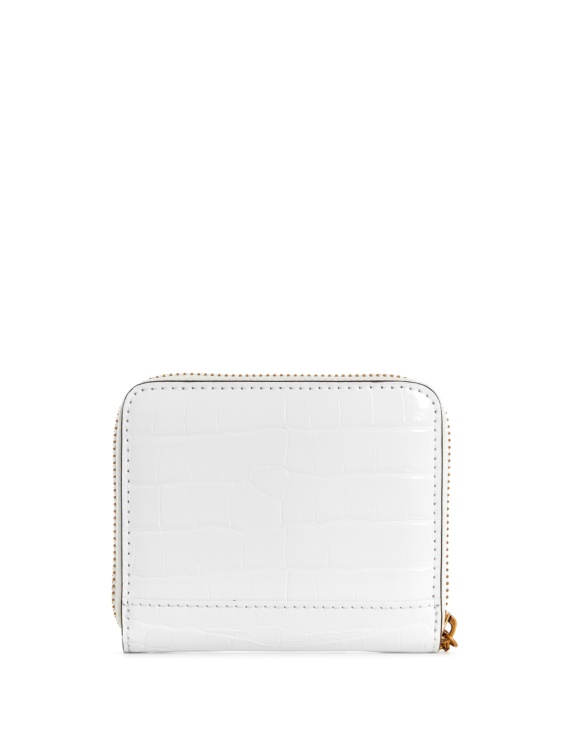 Guess лавров малък портфейл с цип бял