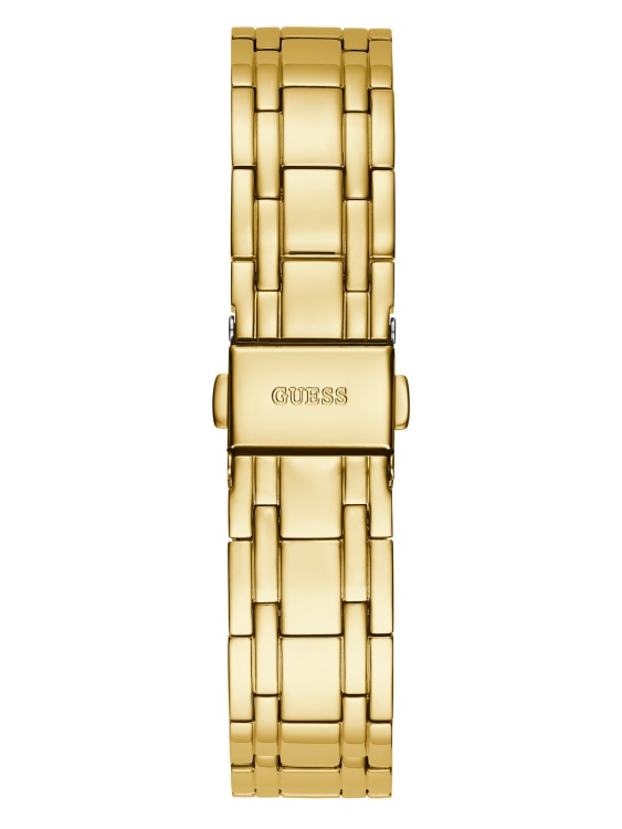 златист и черен аналогов часовник Guess Multi