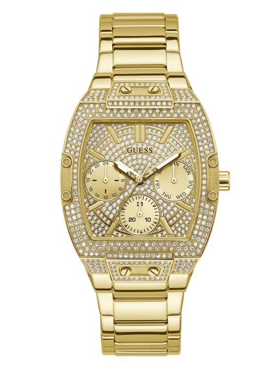 мултифункционален часовник в златист цвят Guess Multi