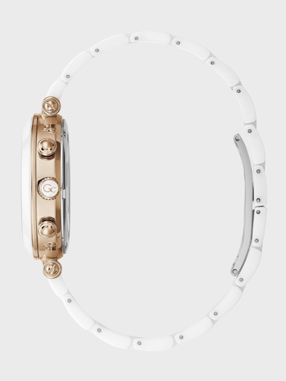 Gc розово златисто и бял многофункционален часовник Multi Guess