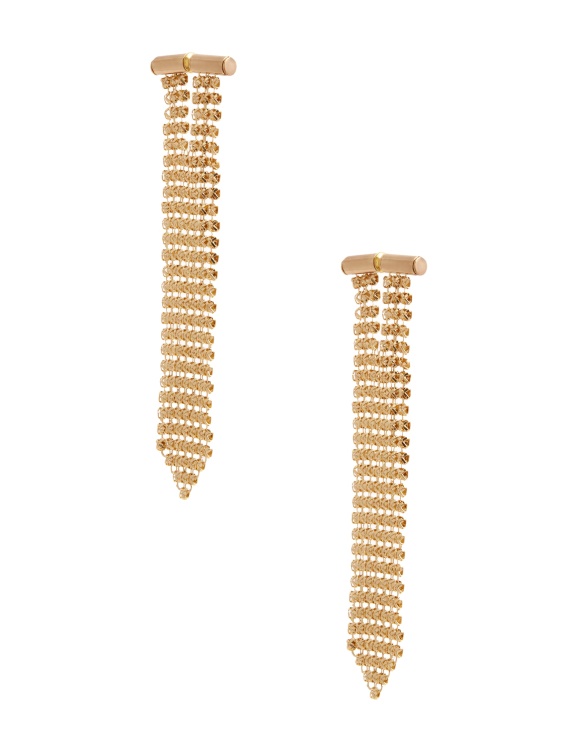златна обеца Guess 14kt позлатена верижна обеца