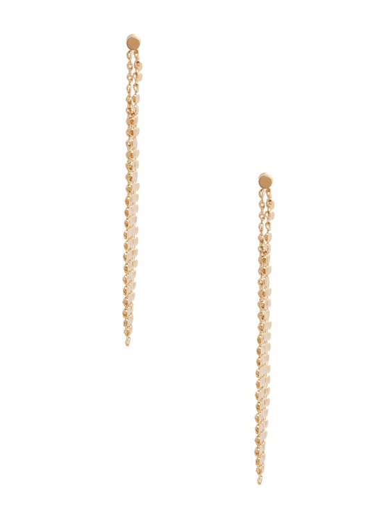 златна обеца Guess 14kt позлатена верижна обеца