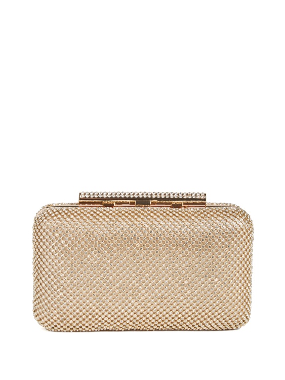 Carma Rhinestone Clutch Gold Guess
