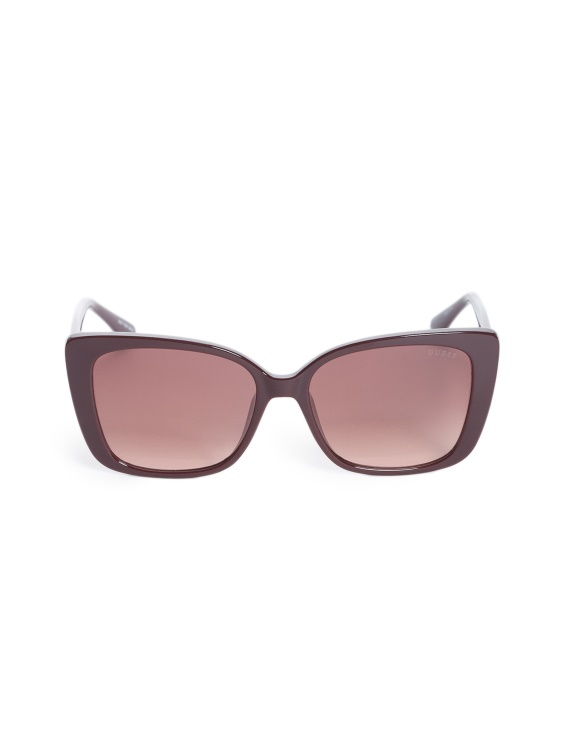 квадратни слънчеви очила Scarlett 69f бордо Guess
