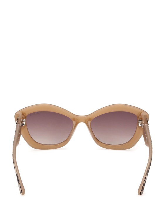 Guess пластмасови слънчеви очила с котешко около руж