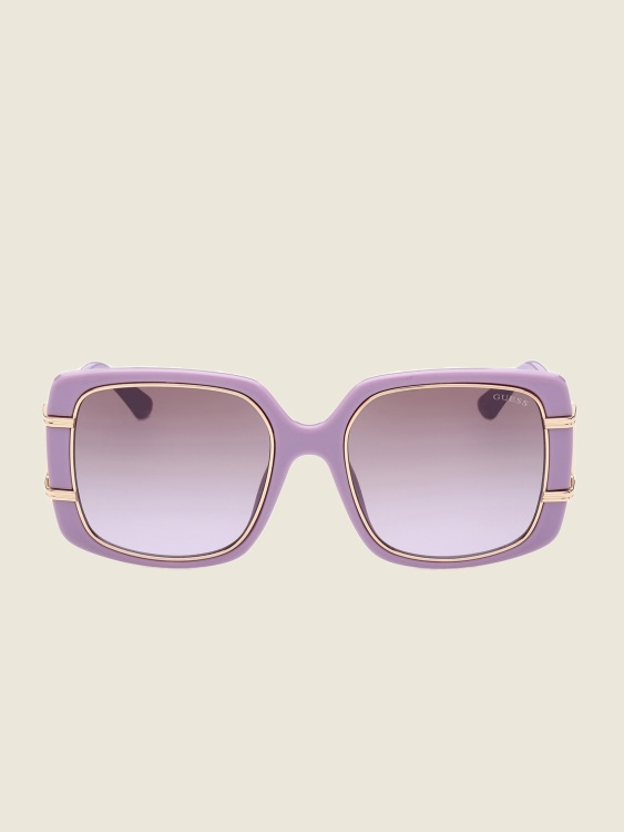 огромни квадратни слънчеви очила Guess Purple
