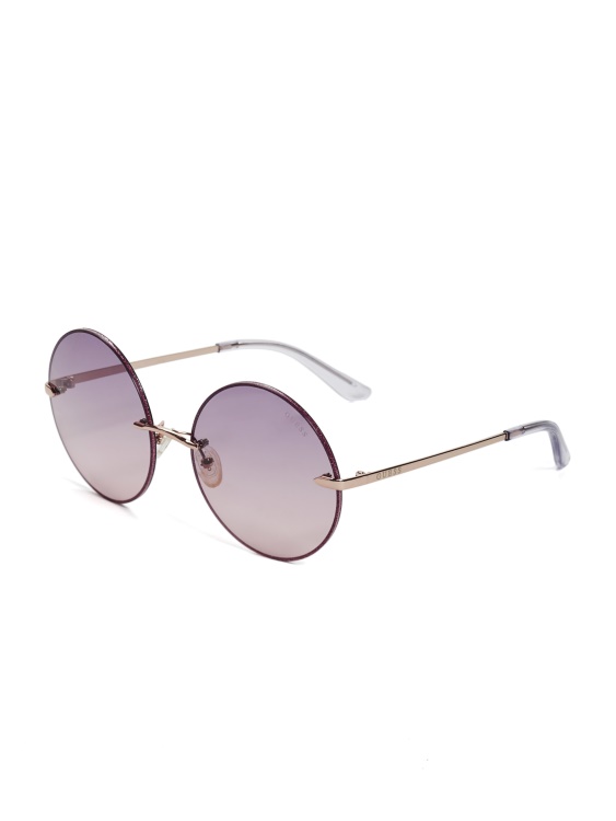 Masa Wash Greyson Glitter Trim кръгли слънчеви очила Guess