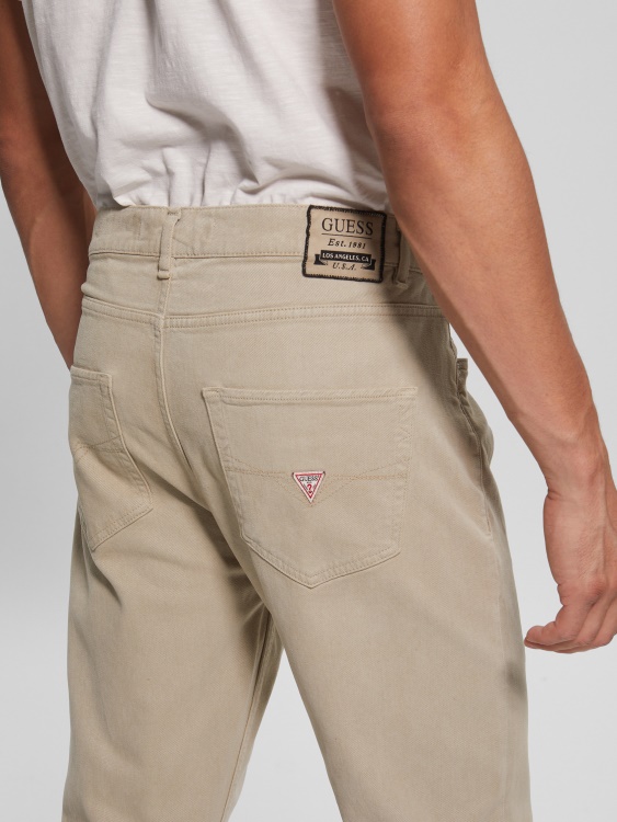 Eco James Slim Woven Pants Guess Pasadena Stone